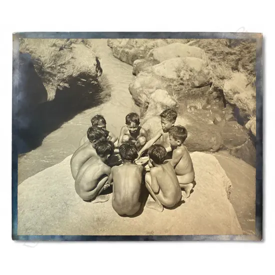 Theo Schoon (1915-85) ‘Balinese boys by river’, c.1938